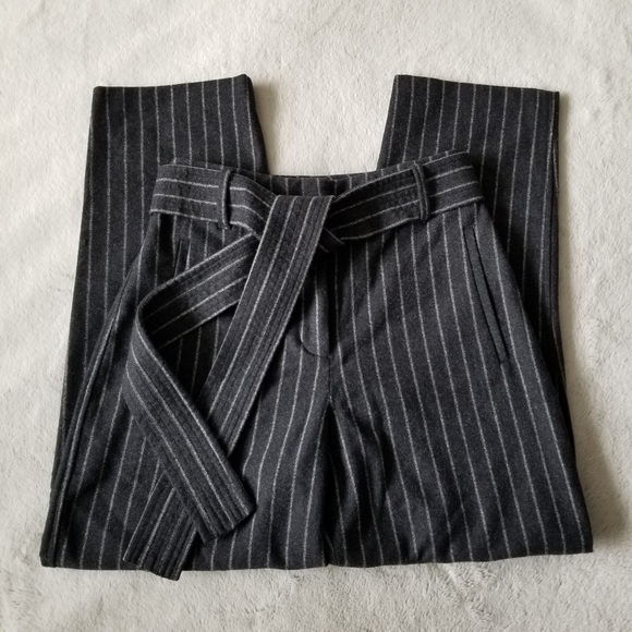 ARITZIA Wilfred Jallade Tie-Front Wool Trouser Size 0 - Striped - Picture 7 of 14